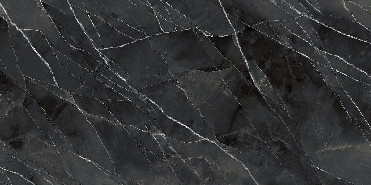 Керамогранит Даймонд Калакатта Блэк Лучидато Старлит Бук Матч  12+ мм 162x324
