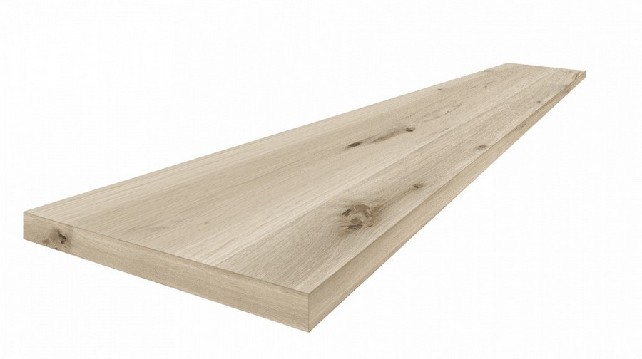 Керамогранит Натура Уайт Ступ.Угл.Лев 33x120