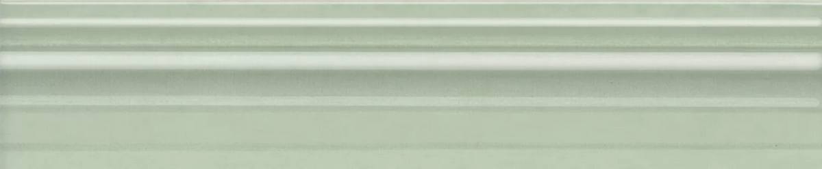  плитка Левада Багет Зеленый Светлый Глянцевый 5.5x25