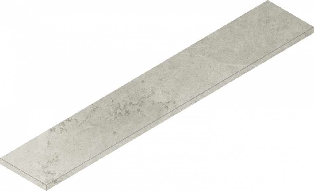 Керамогранит Метрополис Абсолют Сильвер Ступ.Угл.Лев 33x160