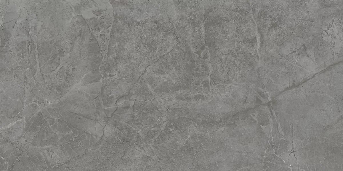 Керамическая плитка Риальто Серый Тёмный Глянцевый 40x80