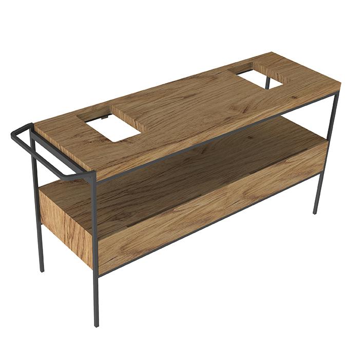  Pure line Wood Тумба Под Раквоину 150См В Металиическом Корпусе, Дуб 46x152