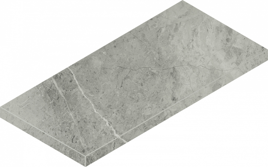 Керамогранит Шарм Экстра Силвер Ступ.Угл.Лев 33x60