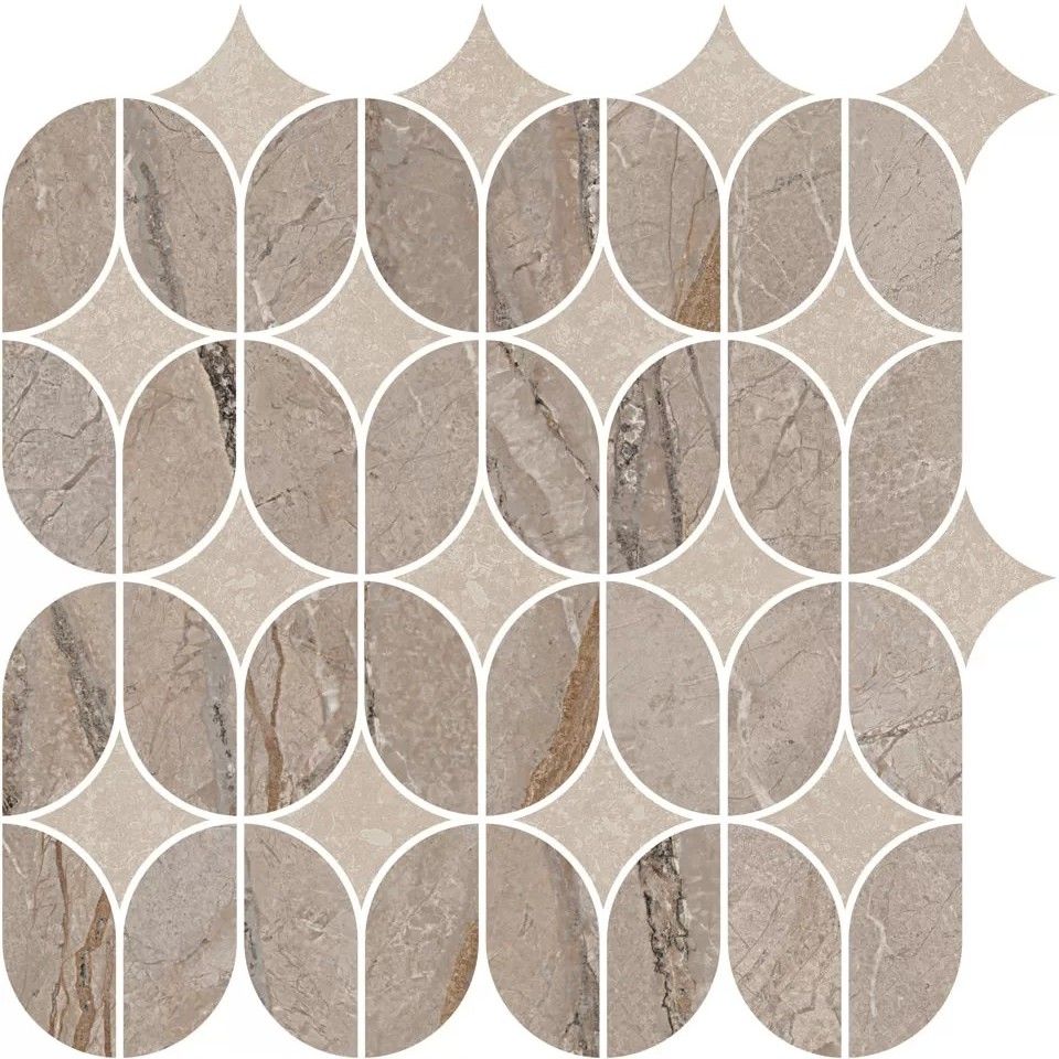  плитка Ифран Наборный Бежевый Светлый Глянцевый 30x32.5