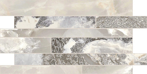 Onyx and More White Blend Satin Modulo Listello Sfalsato  Керамогранит 30x60