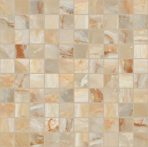 Onyx and More Golden Onyx Satin Mosaico 3x3  Керамогранит 30x30