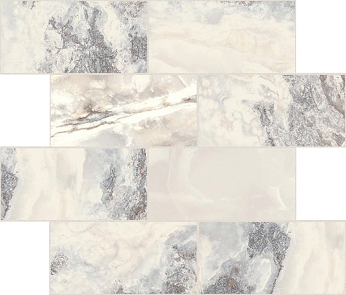 Onyx and More White Blend Satin 6mm Muretto  Керамогранит 30x30