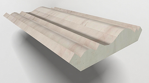 Moldings 27 Молдинг Diana White  Мрамор 17x120