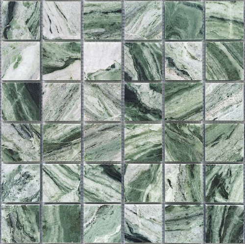 Pietrine Onice Verde Oliva Pol 4.8х4.8  Керамическая плитка 30.5x30.5