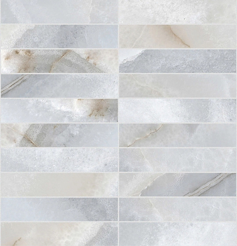 Reves De Rex Blue Glossy Mosaico 3x15  Керамогранит 30x30