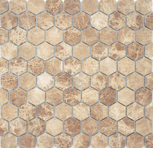 Pietrine Hexagonal Emperador Light Mat Hex 1.8х3  Керамическая плитка 28.5x30.5