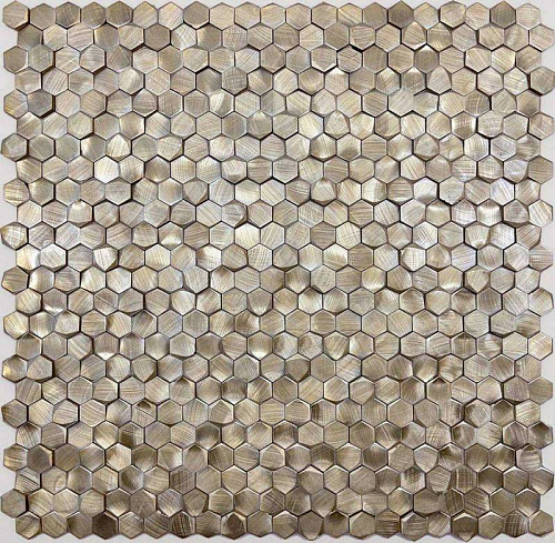 Alchimia Aluminium 3D Hexagon Gold  Керамическая плитка 29.7x30.6