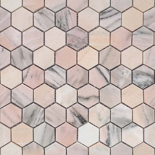 Pietrine Hexagonal Rosa Salmone Pol Hex 2.3х4  Керамическая плитка 28.9x29.2