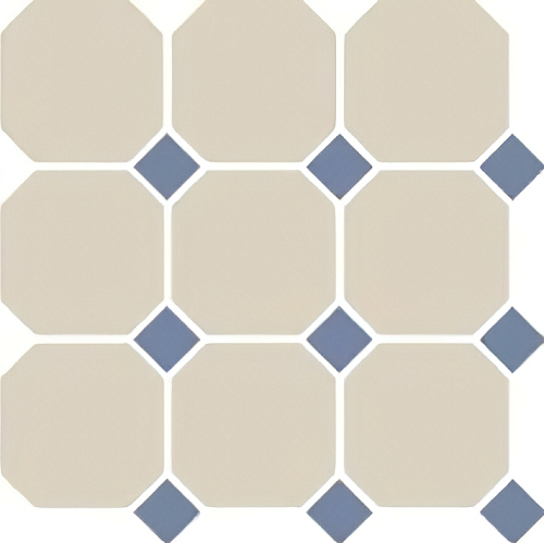 Octagon 4416 Oct11-1ch White 16/Blue Cobait Dots 11  Керамогранит 30x30