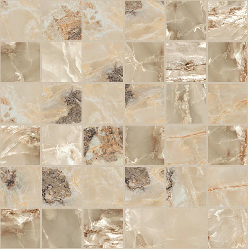 Onyx and More Golden Blend Satin Mosaico  Керамогранит 30x30