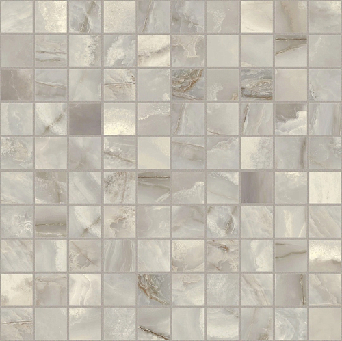 Onyx and More Silver Onyx Satin Mosaico 3x3  Керамогранит 30x30