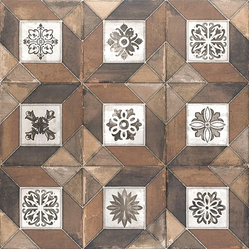 Elegance Deco Brown  Керамогранит 20x20