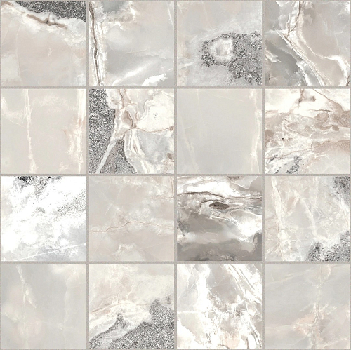 Onyx and More Silver Blend Satin 6mm Mosaico  Керамогранит 30x30