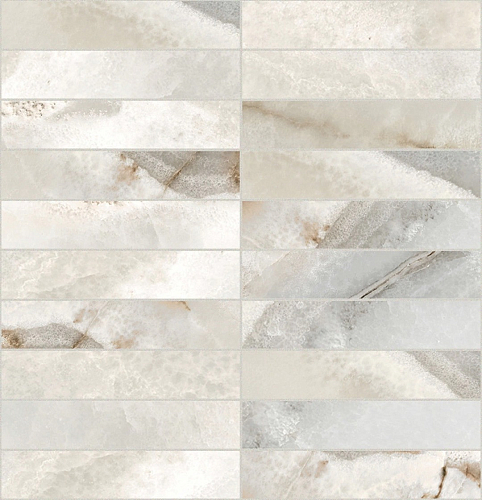Reves De Rex Noisette Glossy Mosaico (3x15)  Керамогранит 30x30