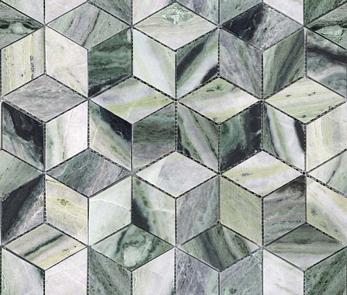 Pietrine Onice Verde Oliva Pol Diamond 9.6х5.5  Керамическая плитка 25.9x29.8