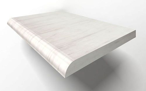 Stairs Diana White Solid Mb008  Мрамор 30x100