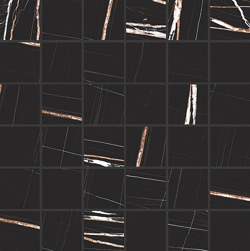 Stones and More Sahara Noir Matte Mosaico  Керамогранит 30x30
