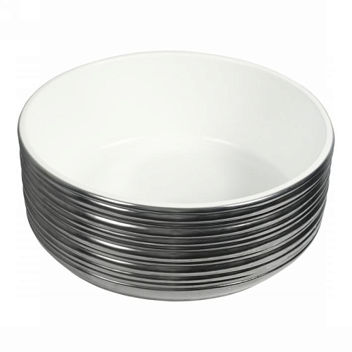  Kayan Plata Раковина Круглая Внешняя Часть Серебро.37.5X37.5X14.5 Cm. 37.5x37.5