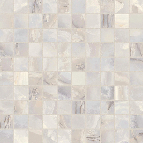 Onyx and More White Onyx Satin Mosaico 3x3  Керамогранит 30x30