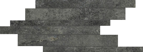 Artifact Of Cerim Worked Charcoal Listello Sfalstato  Керамогранит 21x40